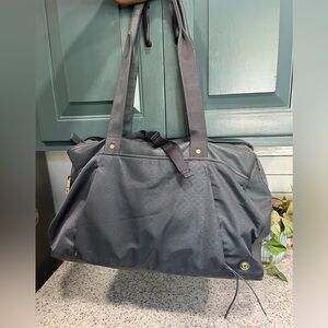 Lululemon Athletic Gym Yoga Pilates Workout Grey Bag